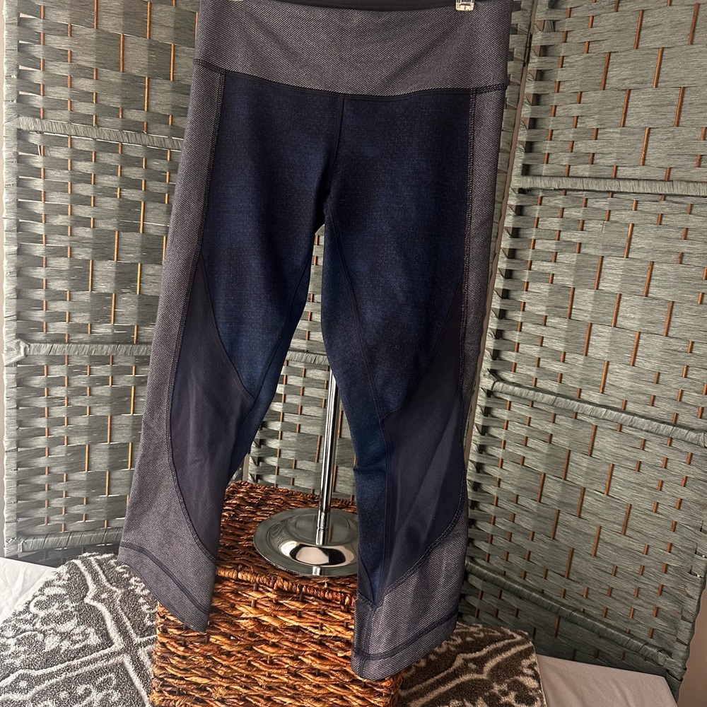 Lululemon Athletica Navy and Gray Leggings
